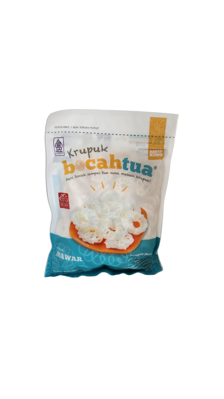 Kerupuk Bocahtuah Mawar 200g. بسكويت بوكاتواه روز 200 غرام