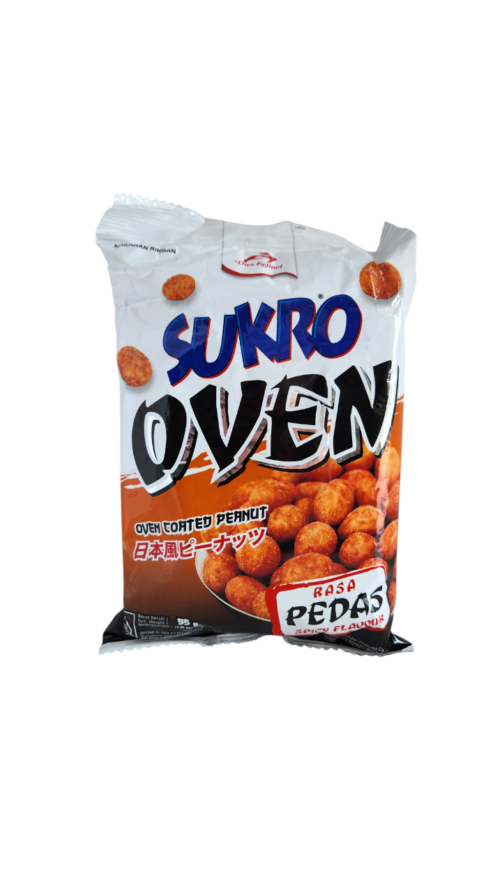 DUA KELINCI SUKRO OVEN COATED PENAUTS 95g. حبتان من الفول السوداني المغطى بالفرن بنكهة سكر الأرنب 95 غرام