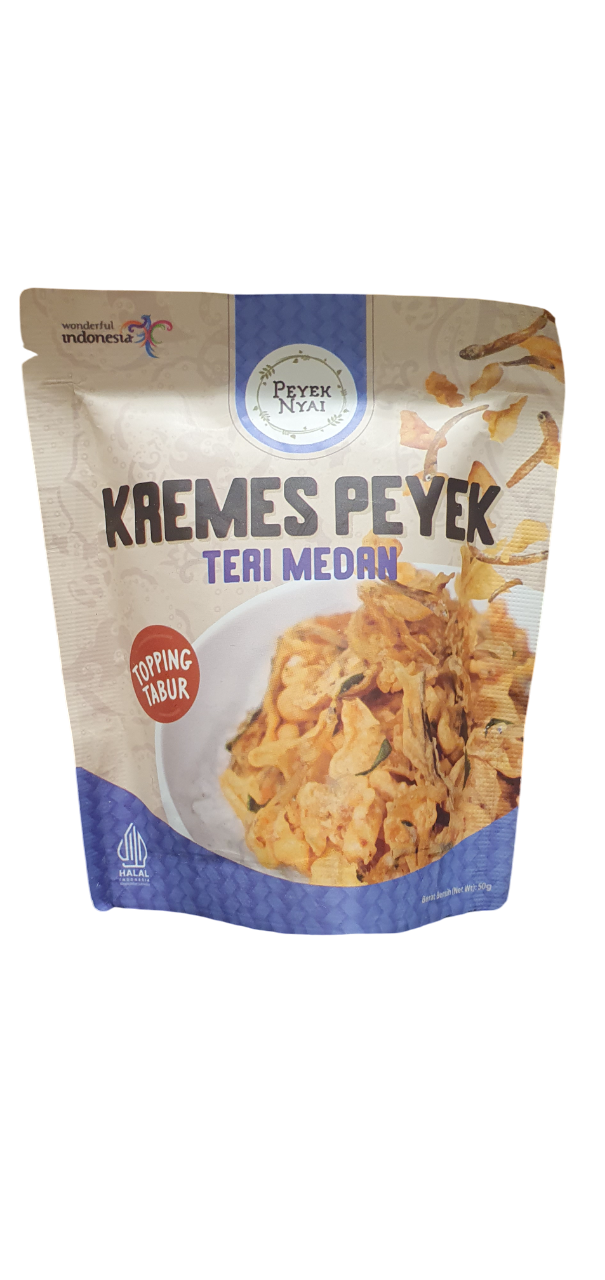 Peyek Nyai Kremes Peyek Teri Medan 50g