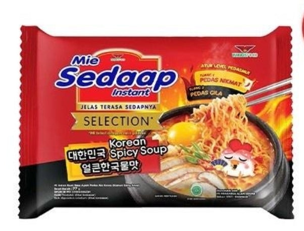 Mie Sedaap Korean Spicy Soup 77g. مي سيداب - شوربة كورية حارة 77 جم