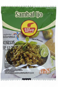 Uleg Sambal Ijo packet with green and white design