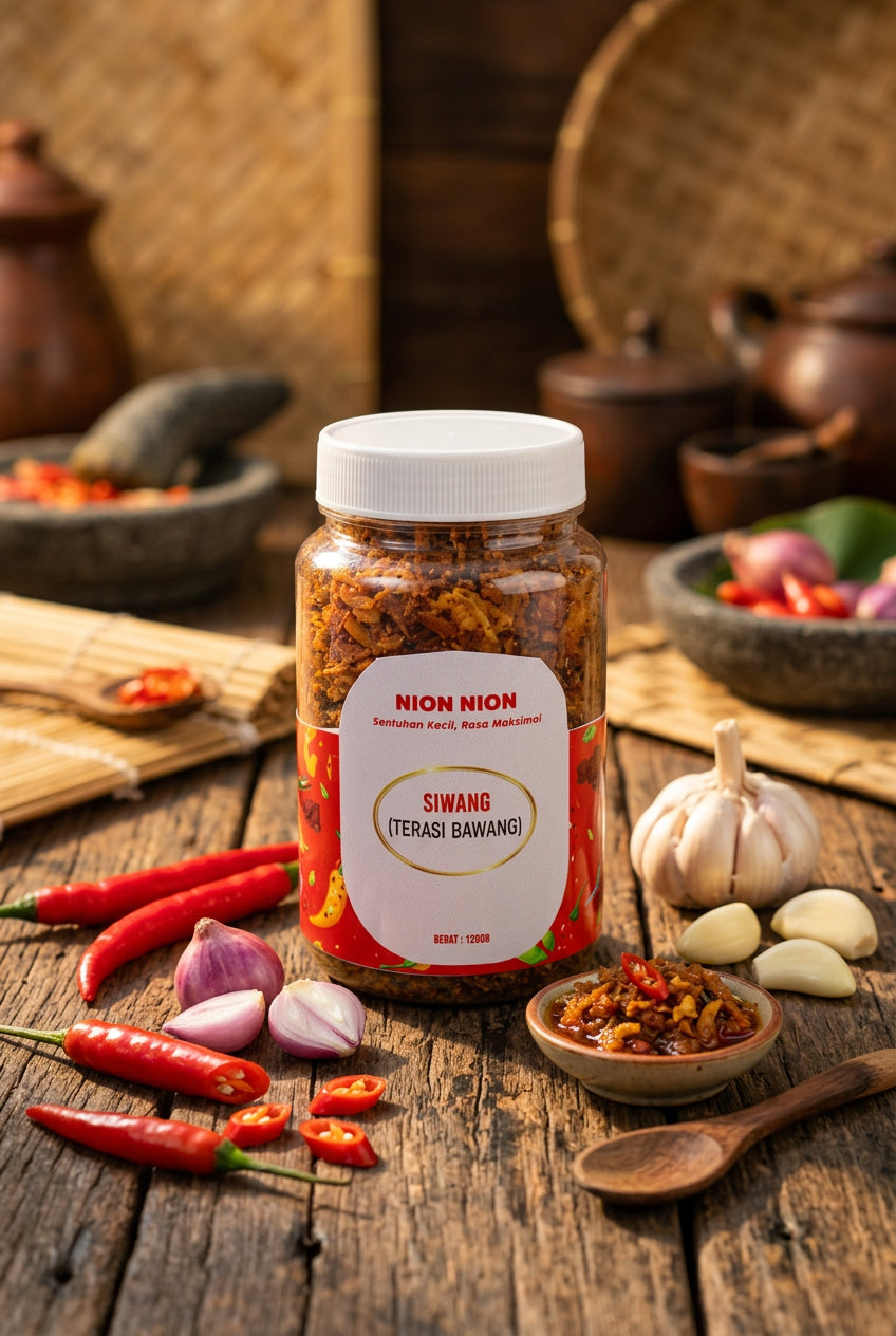 Nion Nion Siwang Terasi Bawang 120g. نيون نيون سيوانج معجون الثوم 120 جرام