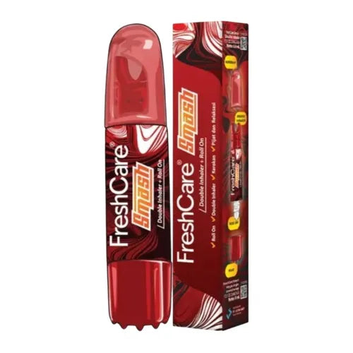Fresh Care Smash Double Inhaler + Roll on 8ml. بخاخ فريش كير سماش المزدوج للاستنشاق + رول أون 8 مل