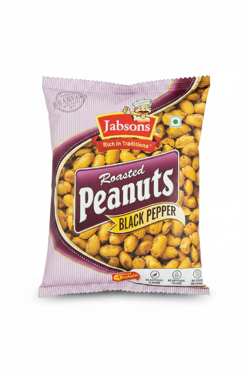Jabsons Roasted Peanuts Black Pepper 140g