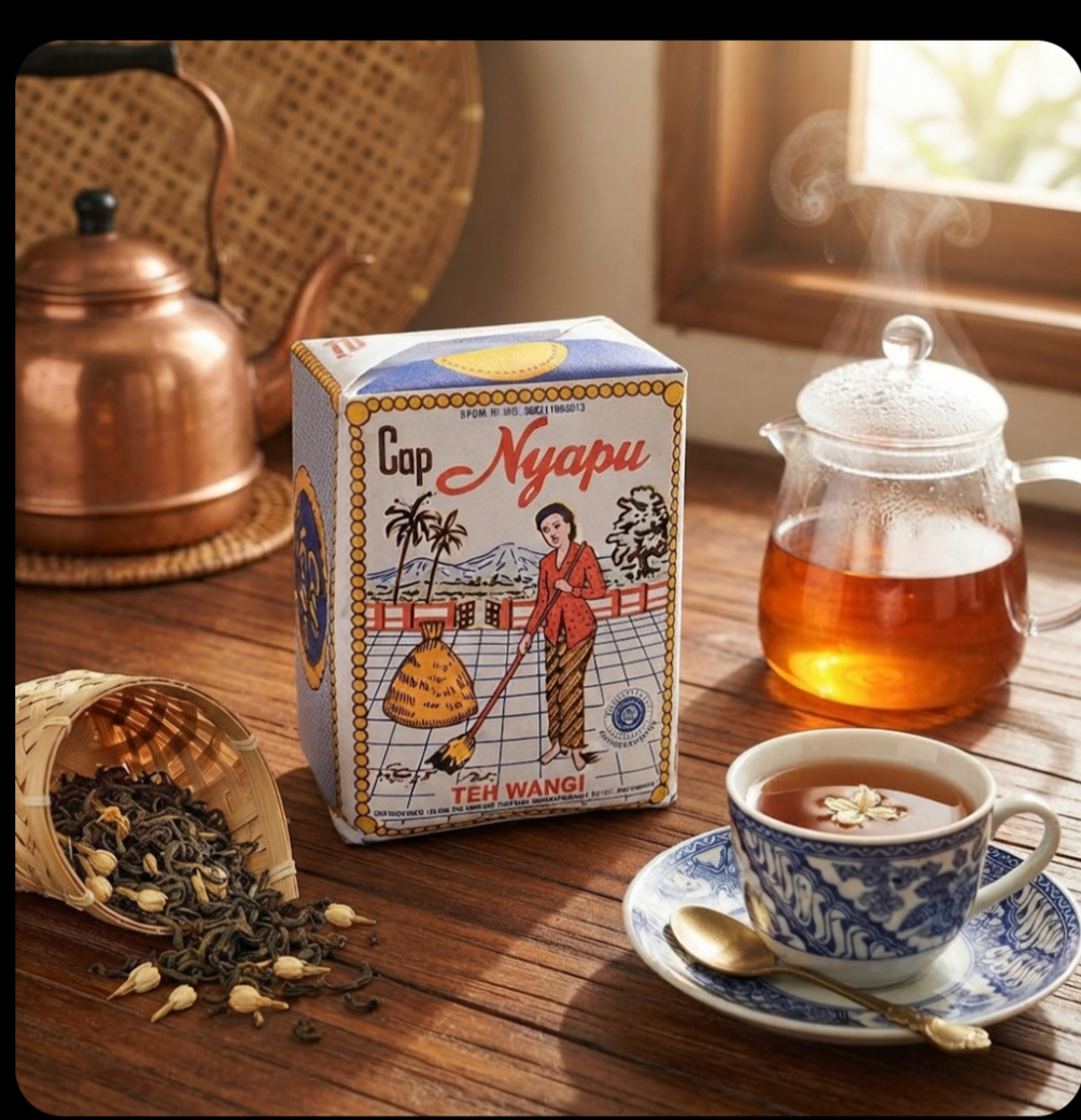 Teh Tubruk Wangi Cap Nyapu 40gr. شاي نيابو العطري السائب 40 غرام
