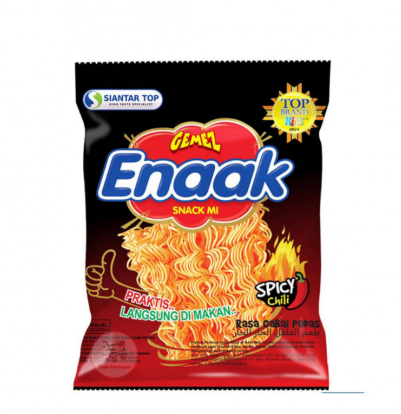 Siantar Top Gemez Enaak Spicy 14g. سيانتار توب جيميز إيناك بنكهة الفلفل الحار 14 جم