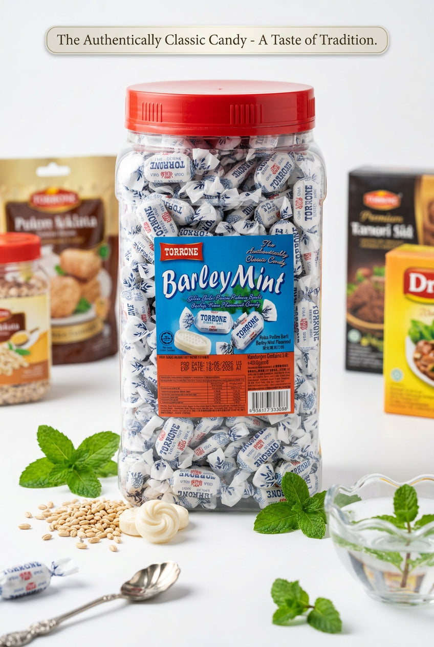 Torrone Barley Mint Candy 1 pc. حلوى الشعير بالنعناع من تورون، قطعة واحدة