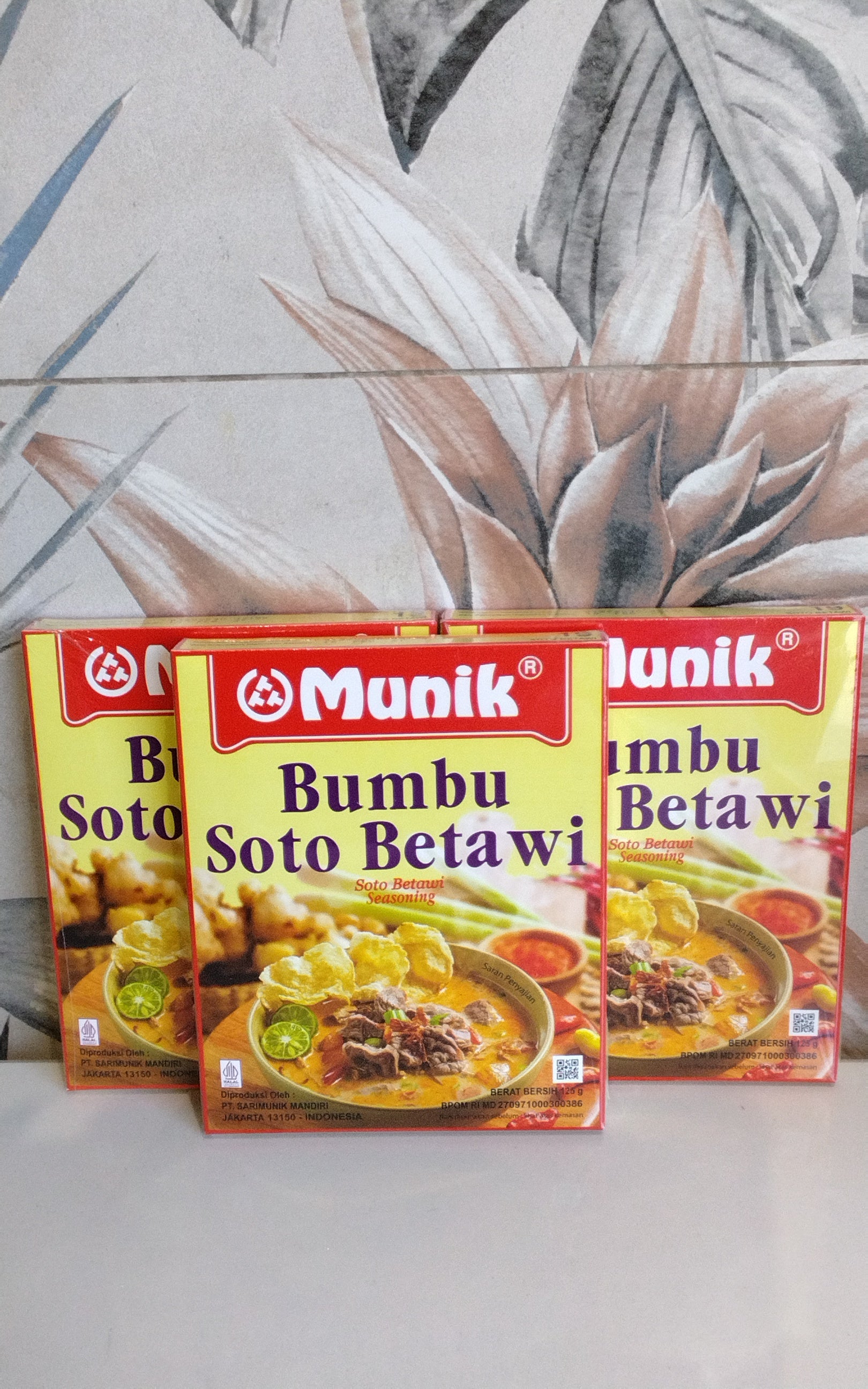 Munik Bumbu Soto Betawi 125g.  مونيك بهارات سوتو بيتاوي 125 جرام