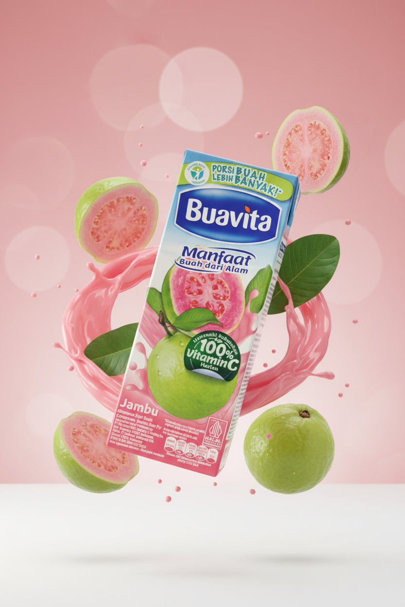 Buavita Guava Juice Packet 250ml. عصير بوافيتا جوافة باكيت 250 مل