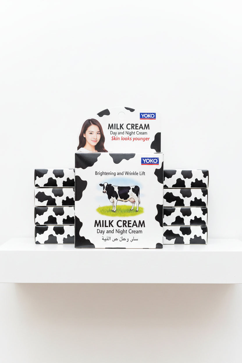 Yoko Milk Cream Day&Night Cream 50g. كريم يوكو ميلك كريم نهاري وليلي 50 غرام
