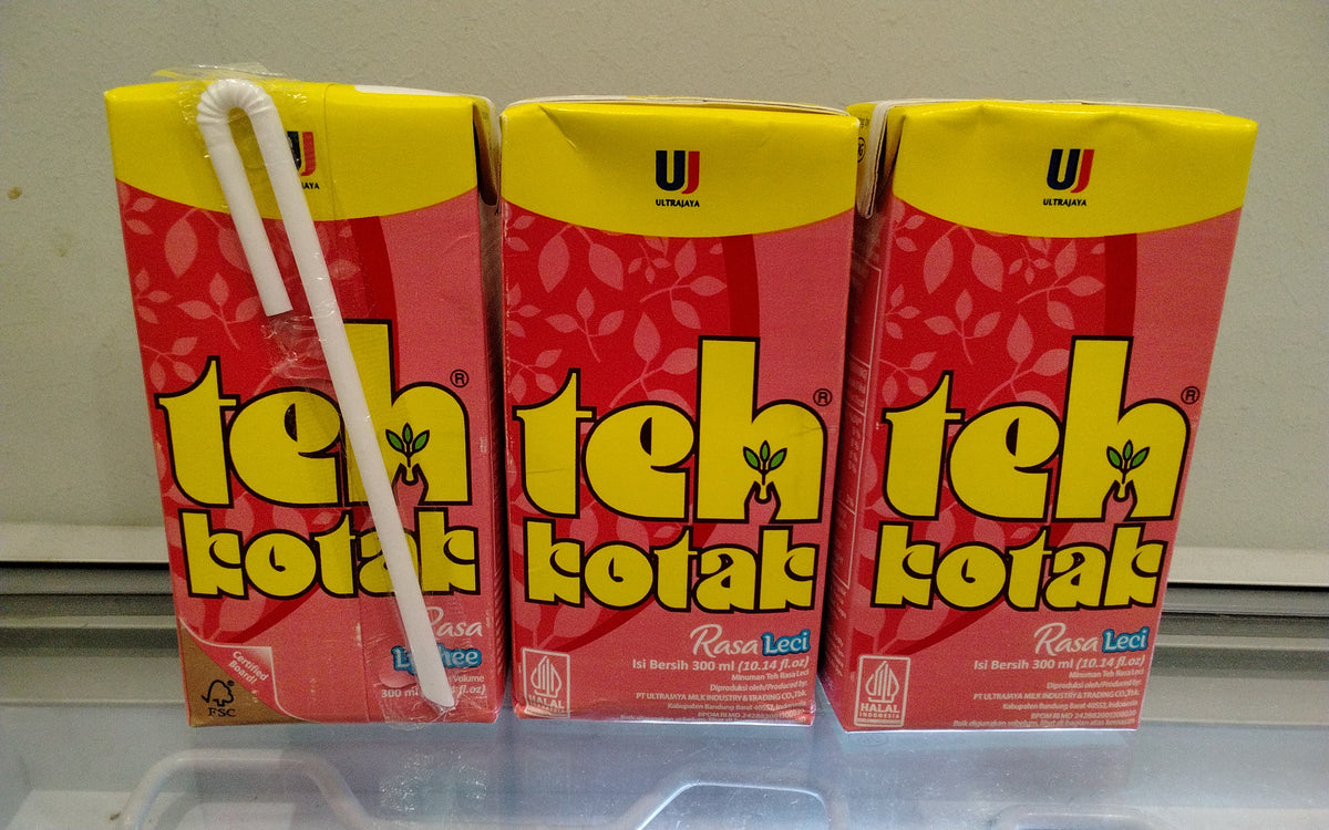 UJ Teh Kotak - Leci 200ml+100ml. شاي ألترا جايا تيه كوتاك - ليتشي 200 مل + 100 مل
