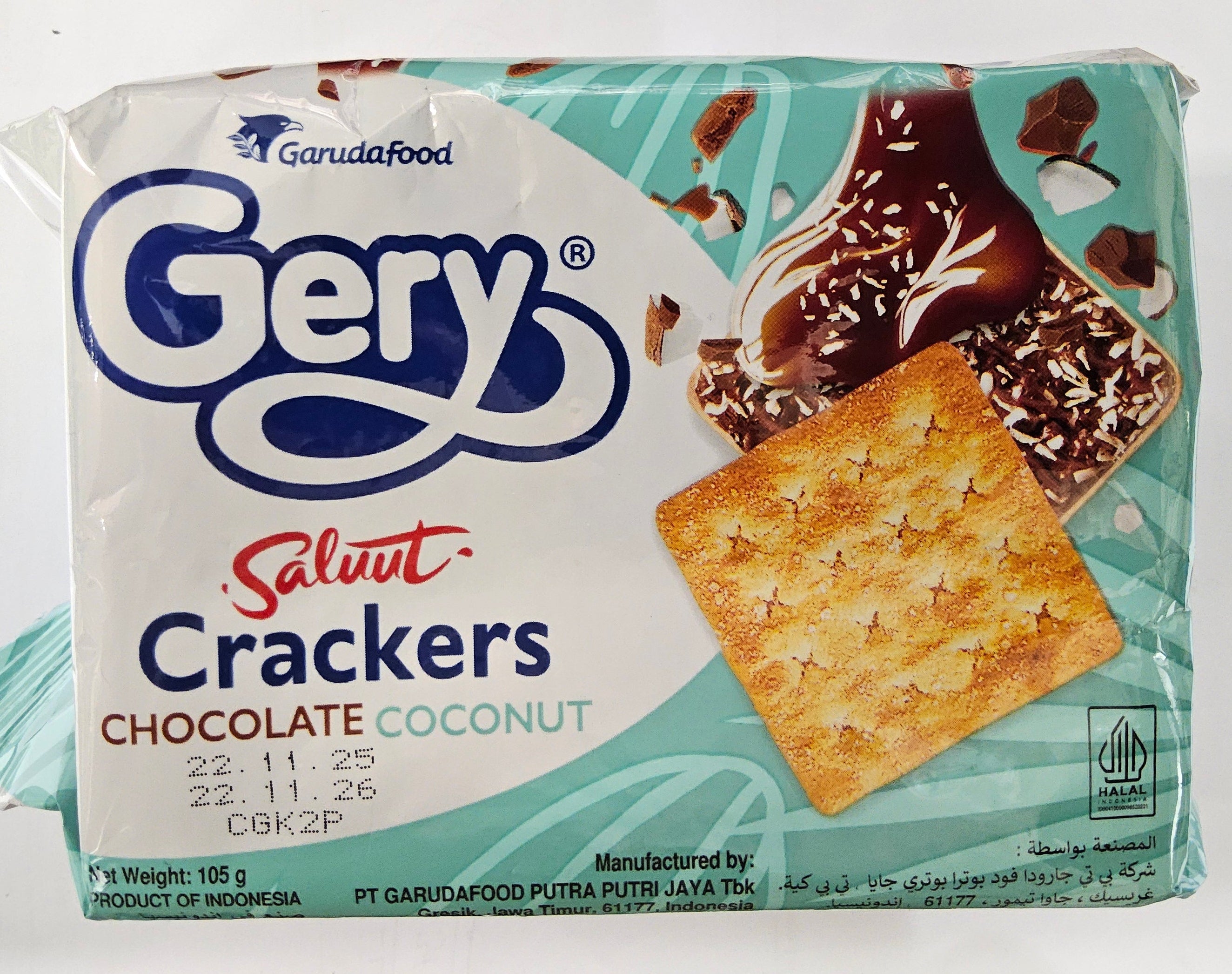 Gery Saluut Crackers Chocolate Coconut 105gr