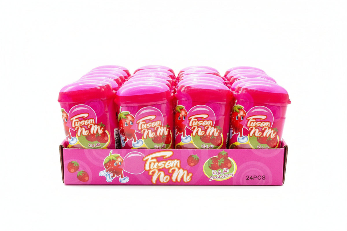 Fusem NoMi Strawberry Candy Gum. علكة فيوزم نومي بنكهة حلوى الفراولة