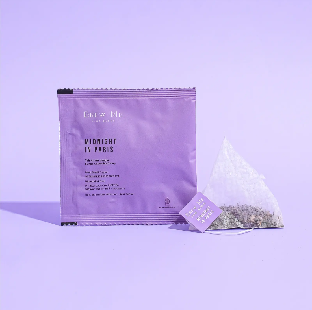 Brew Me Tea Midnight In Paris  Pyramid Bag 3g