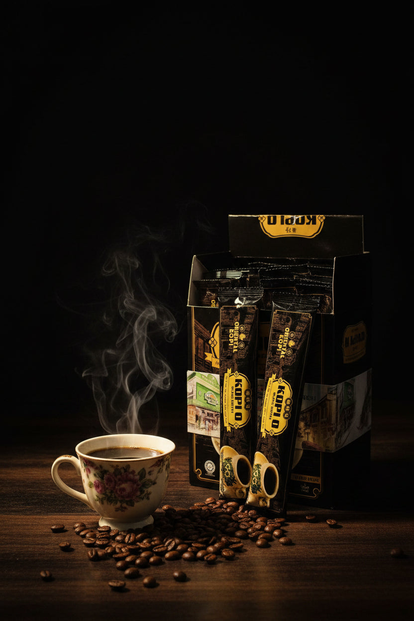 Oriental Kopi Black Coffee Instant 16g Sachet.قهوة أورينتال كوبي السوداء سريعة التحضير، عبوة 16 غرام