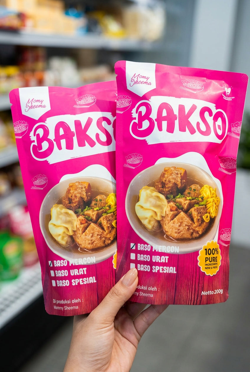 Momy Sheema Baso Urat 200g. أوتار كرات اللحم من مومي شيما 200 غرام