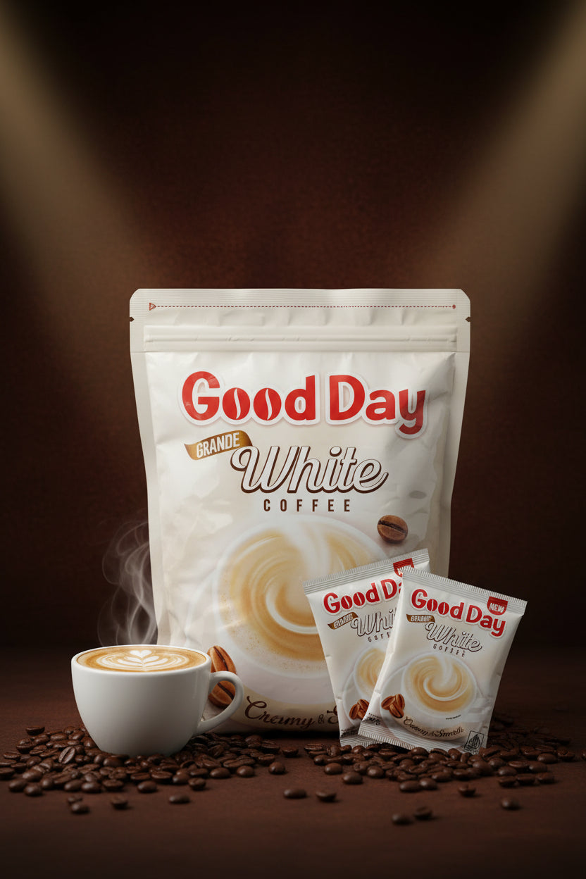 Good Day Grand White Coffee Instant 30x25g Pouch. 30
