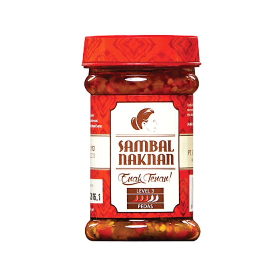 Sambal Naknan  Sambal Bawang Level 3 140gr. سامبال ناكنان سامبال باوانج المستوى 3 140 جرام
