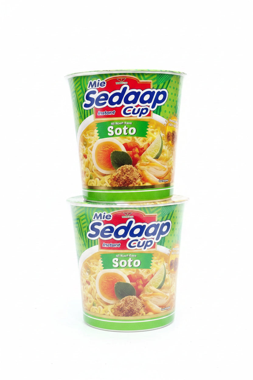 Mie Sedaap Cup Soto 81g. Mie Sedaap cup rasa soto (81g)