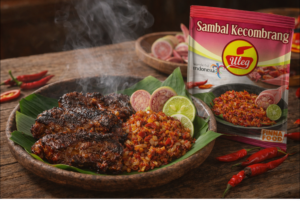 Uleg Sambal Kecombrang 10x18gr. سامبال الزنجبيل من أوليج، 10 × 18 جرام