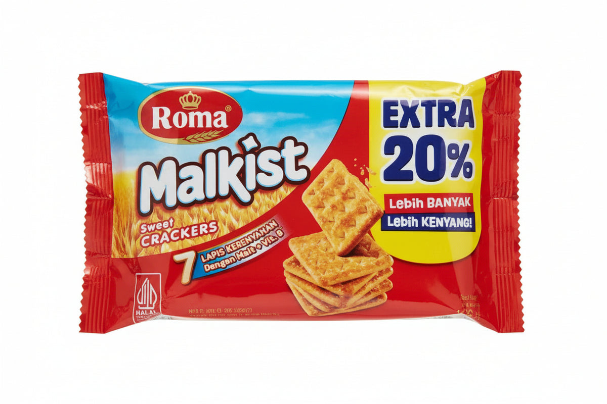 Roma Malkist Sweet Crackers 126g. روما مالكيست مقرمشات حلوة 126 غرام