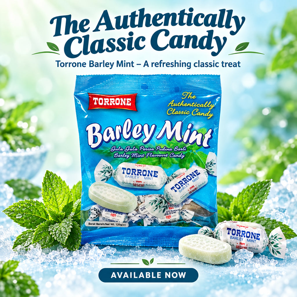 Torrone Barley Mint Candies 120g. حلوى الشعير بالنعناع من تورون 120 غرام