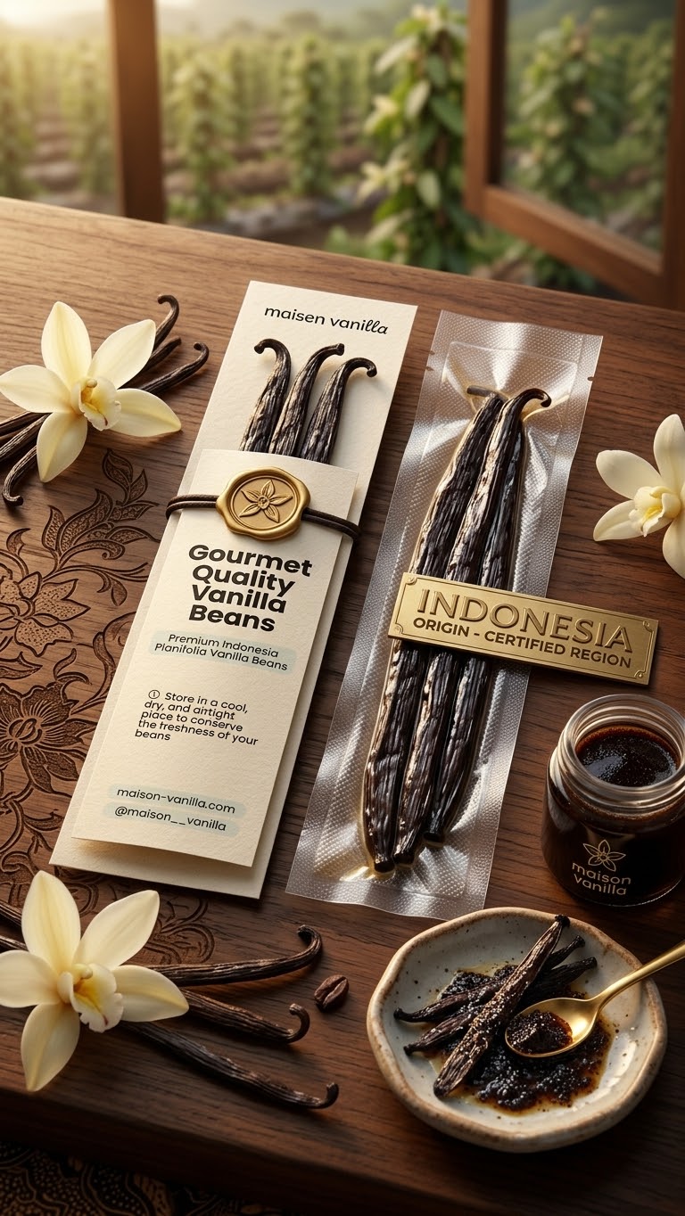 Maison Vanilla Pods 3pc pack. عبوة من 3 قطع من كبسولات فانيليا ميزون