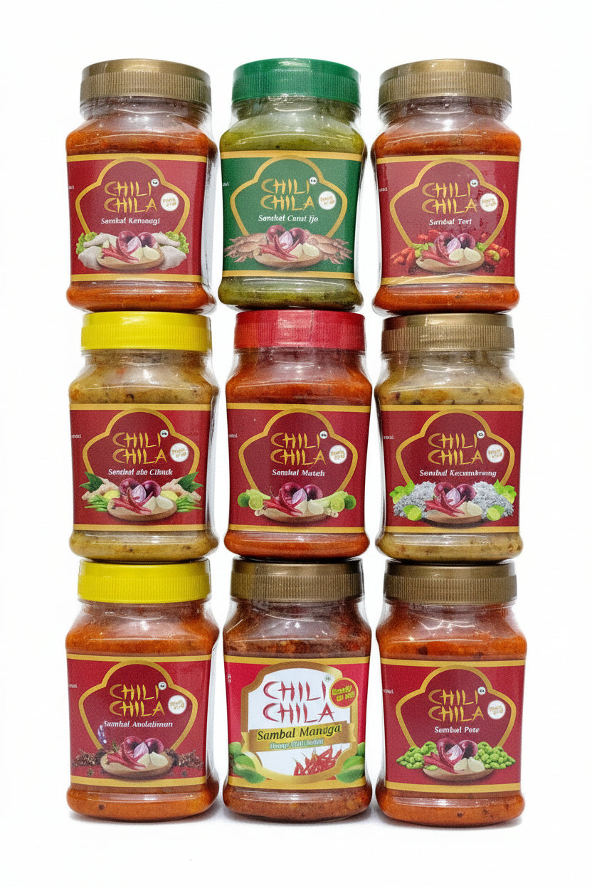 Chili Chila Sambal Jambal Roti 210g. تشيلي تشيلي سامبال جامبال روتي 210 جرام