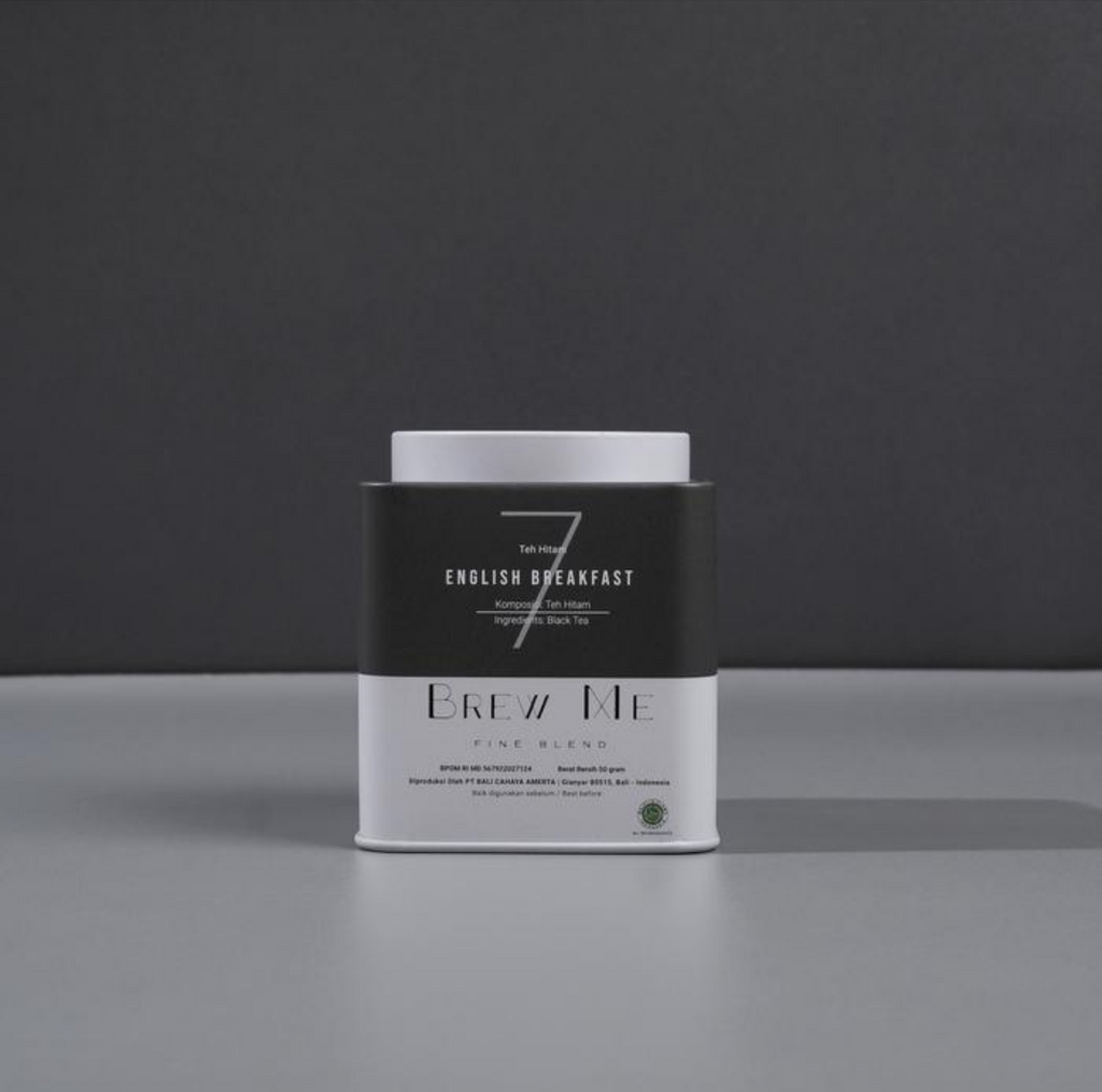 Brew Me Tea English Breakfast Tin 50gr. شاي برو مي الإنجليزي للفطور، علبة 50 غرام