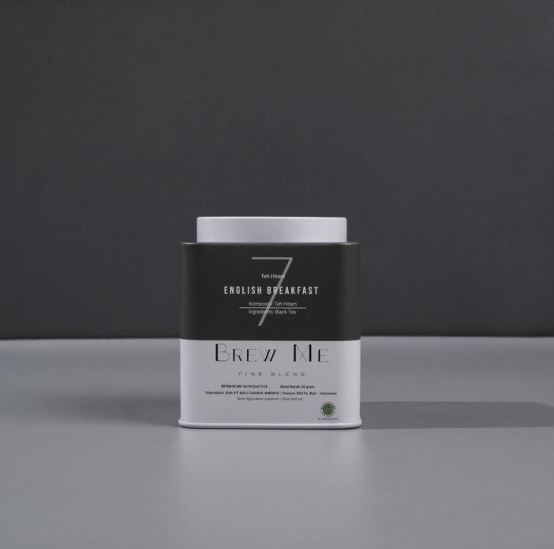 Brew Me Tea English Breakfast Tin 50gr. شاي برو مي الإنجليزي للفطور، علبة 50 غرام