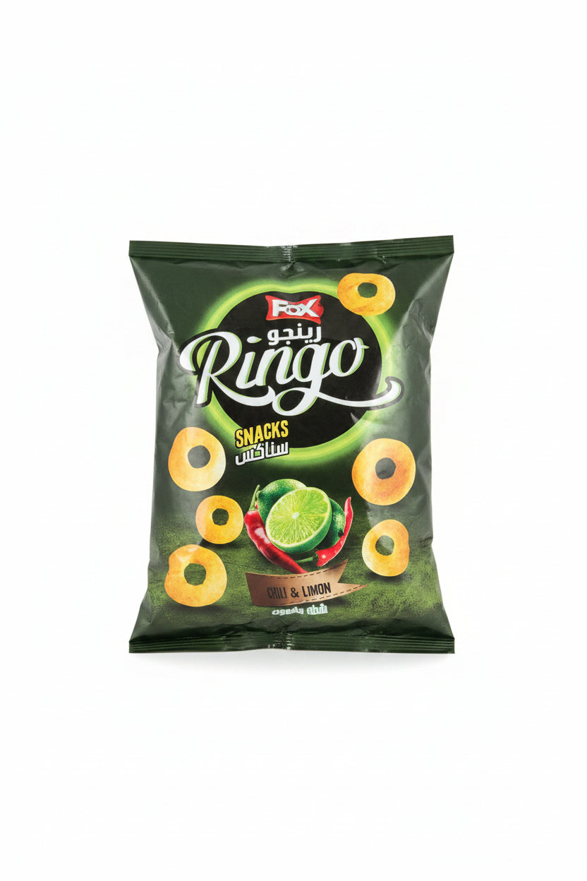 Fox Ringo Chips Chilli & Lemon Flavour 30g