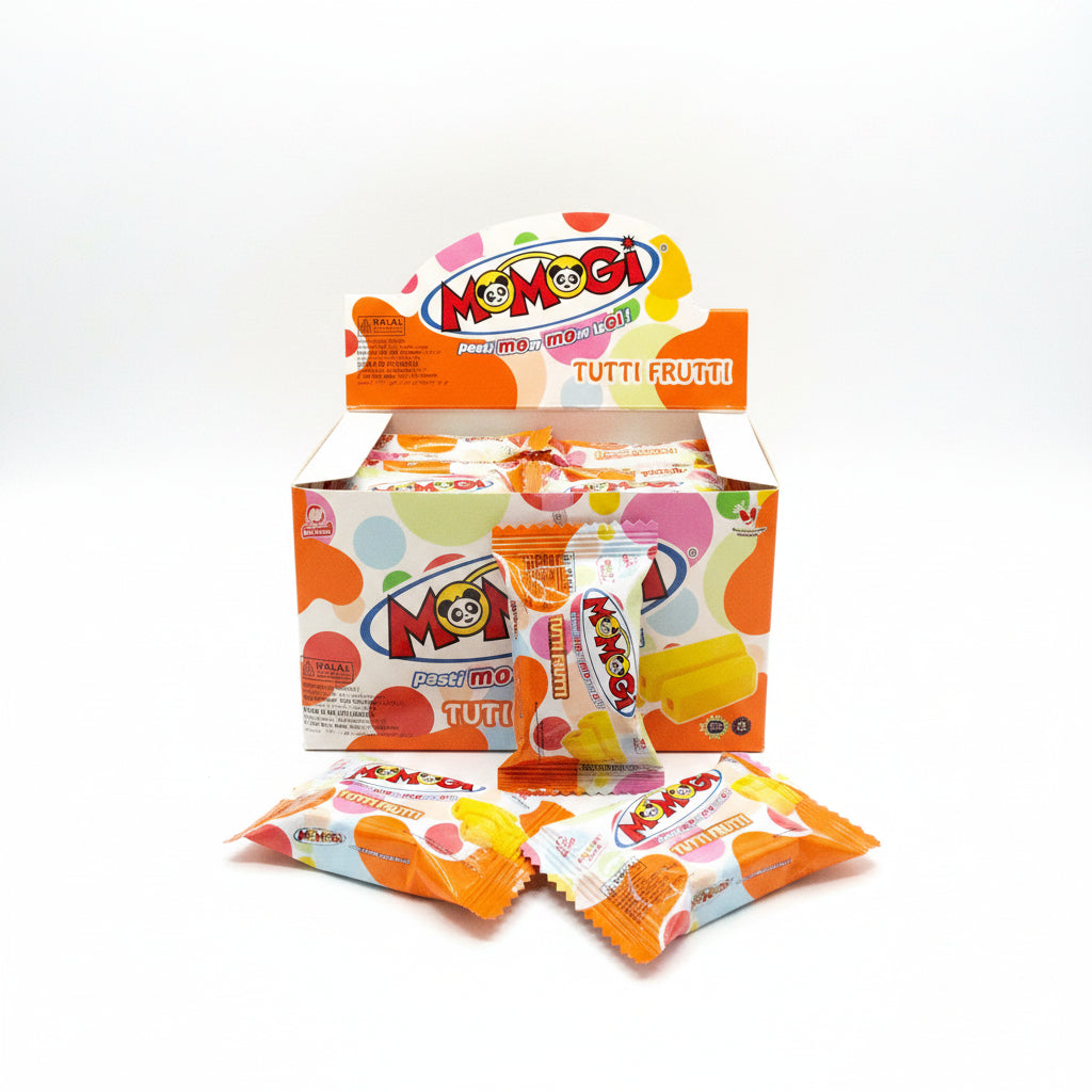 Momogi Stick Chips Tutti Frutti 20x5g. موموجي ستيك شيبس توتي فروتي 20x5 جم