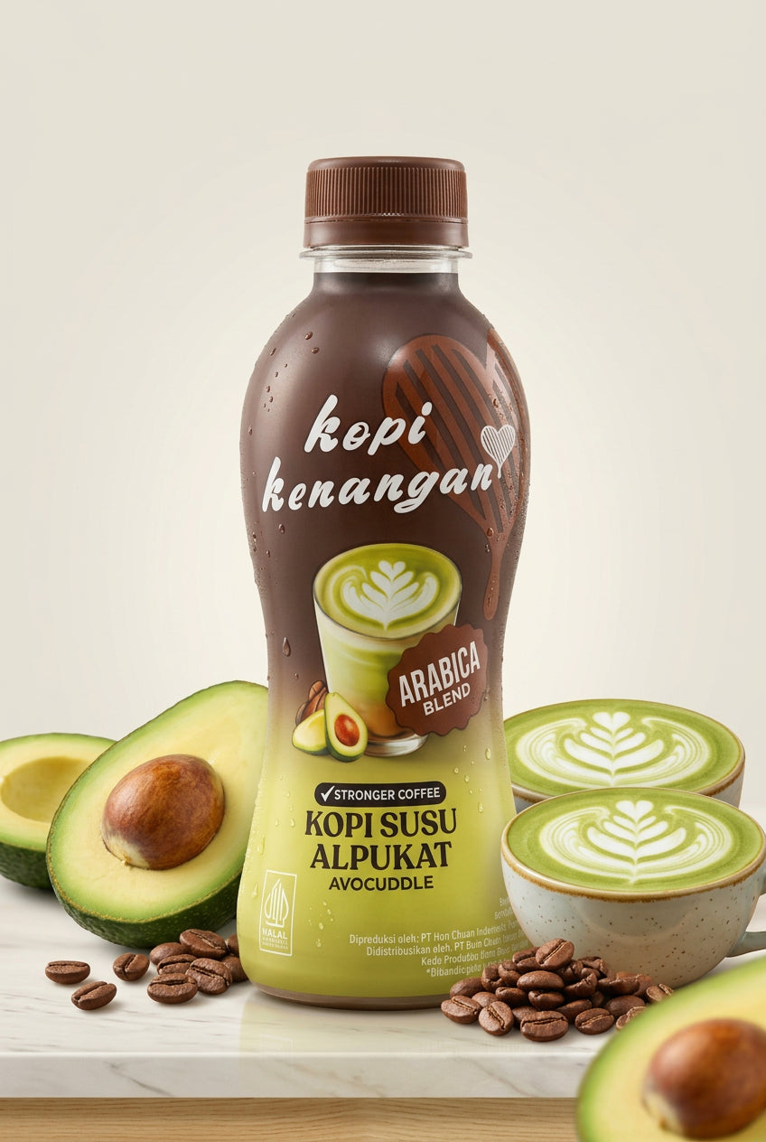 Kopi Kenangan Kopi Susu Alpukat 200ml. كوبي كينانجان قهوة حليب الأفوكادو 200 مل