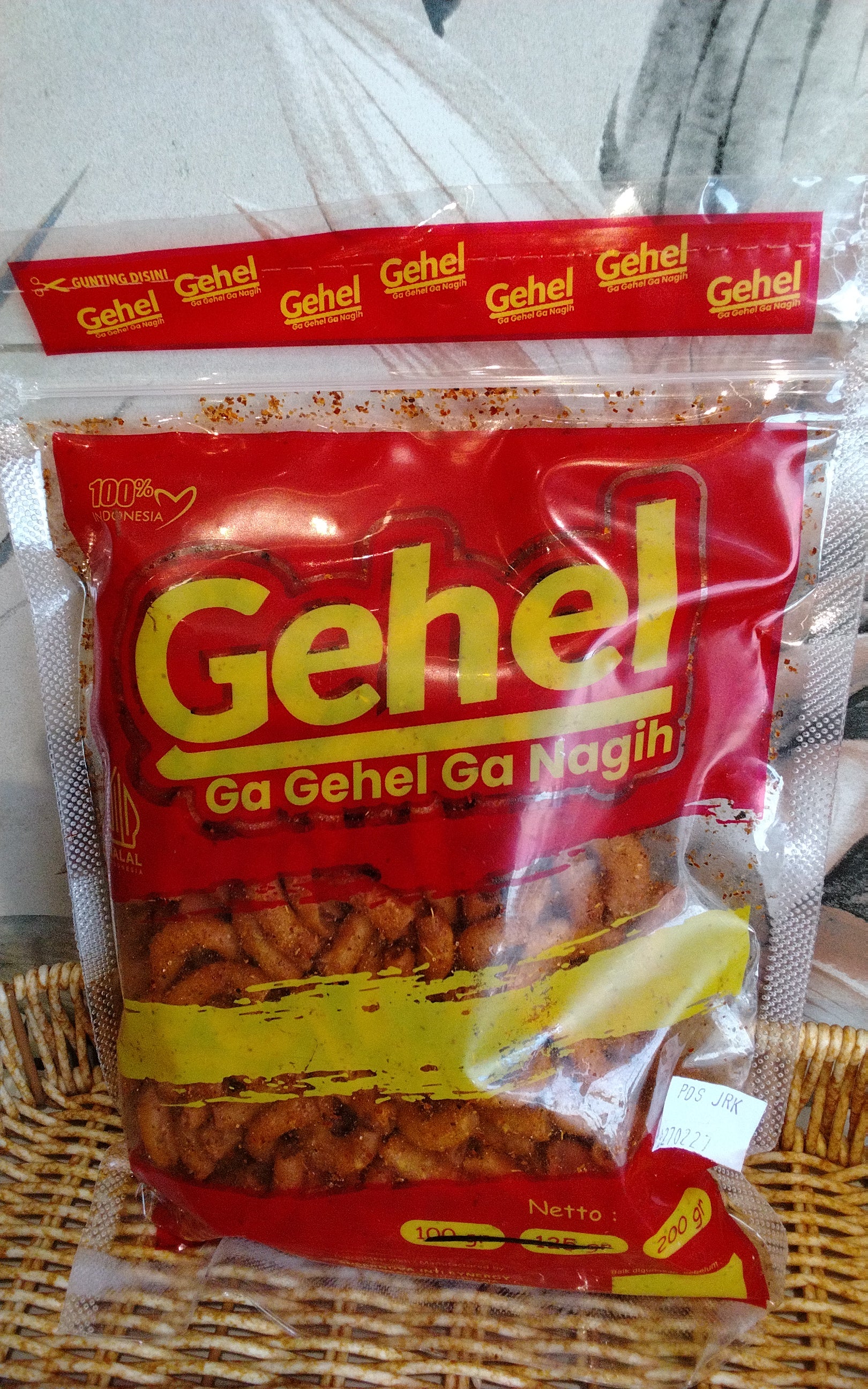 Trinil - Gehel Macaroni Pedas 200g