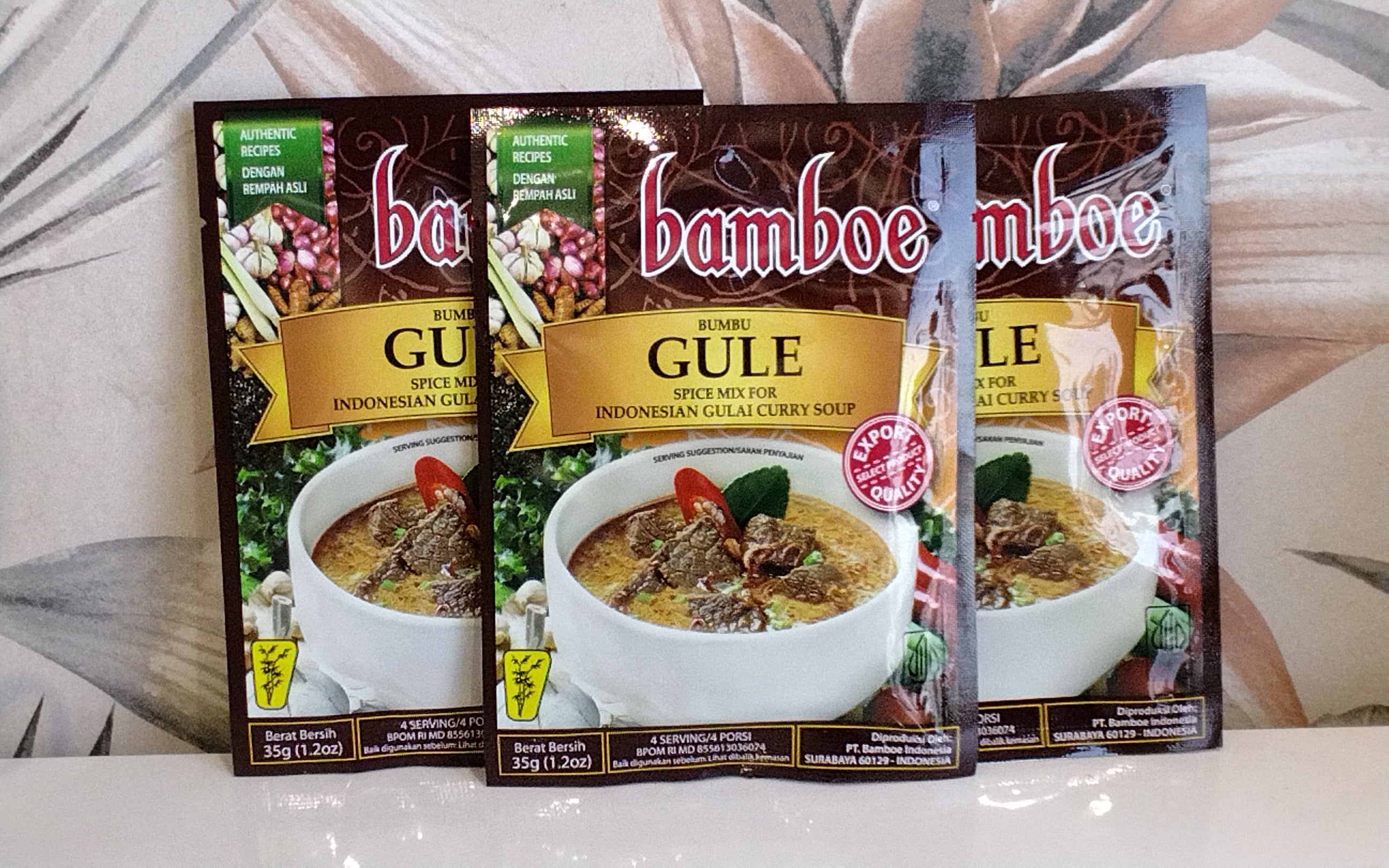 BAMBOE BUMBU GULE 35GM. توابل كاري الخيزران 35 غرام
