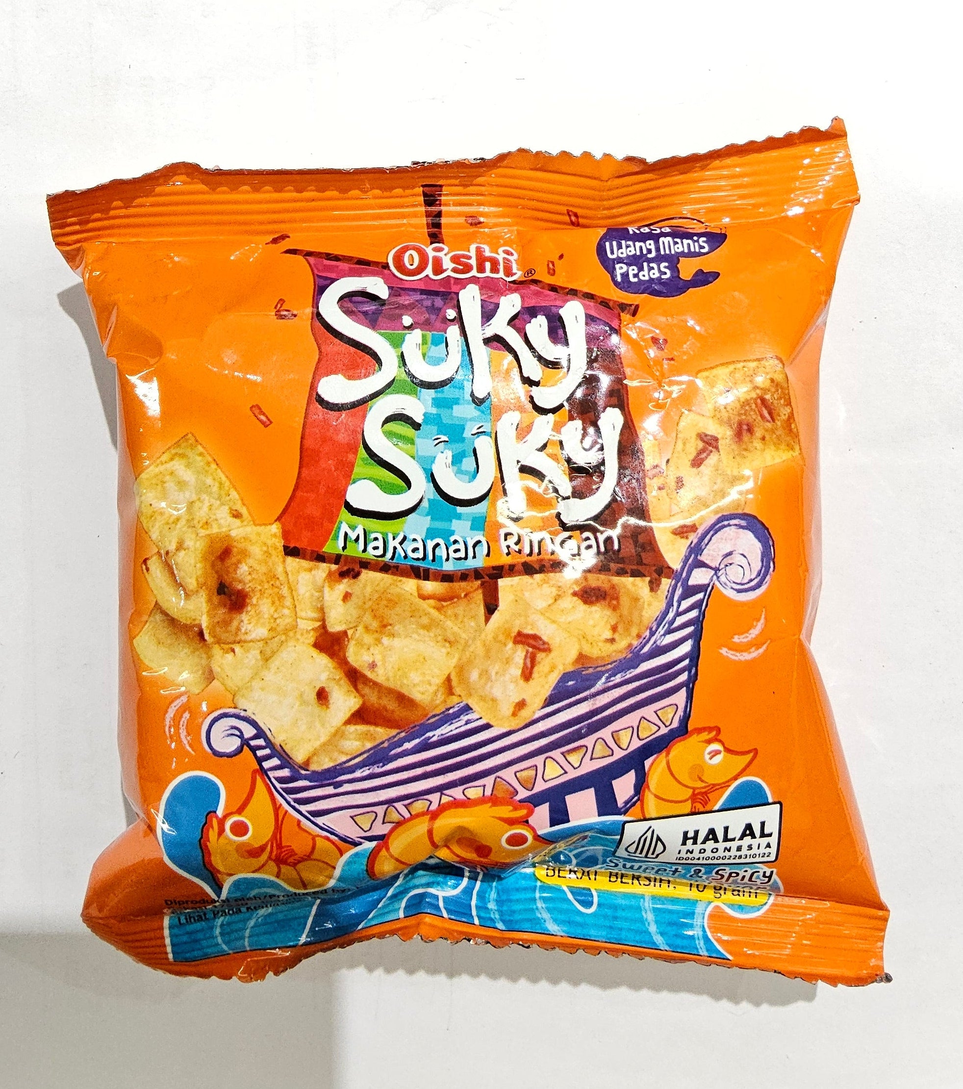 Oishi Suky Suky Sweet & Spicy Shrimp Flavour 10g