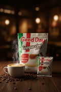 Good Day Instant Cappuccino No Sugar 13gx20sachets. كابتشينو سريع التحضير من جود داي، بدون سكر، 13 غرام × 20 كيس