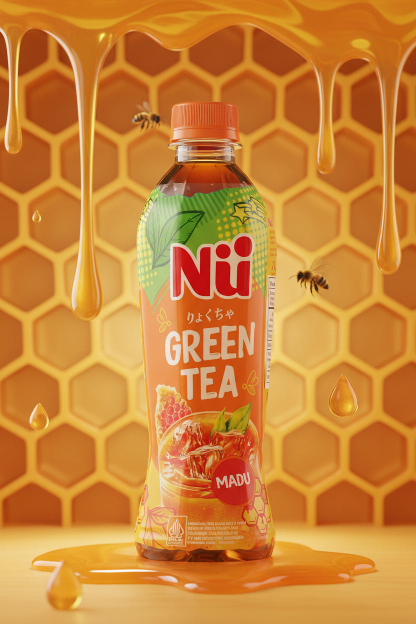 Nu Green Tea Honey 450ml. شاي نو الأخضر بالعسل 450 مل