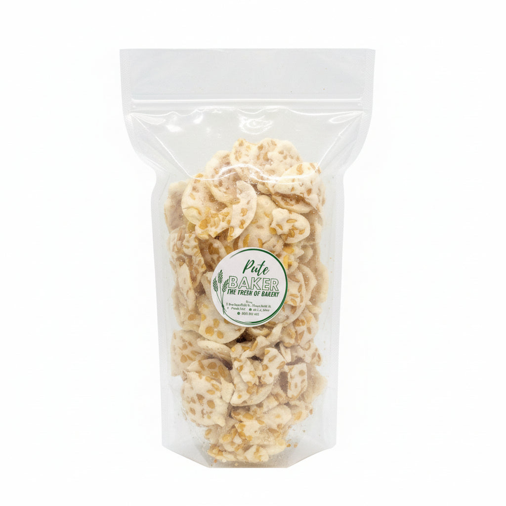Pute Baker Keripik Tempe 225g. رقائق تمبيه بوتي بيكر 225 غرام