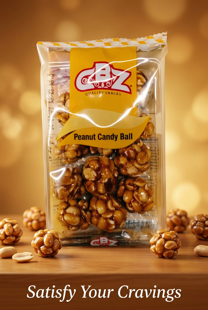 CBZ Peanut Candy Ball 75g. كرات حلوى الفول السوداني من سي بي زد 75 غرام