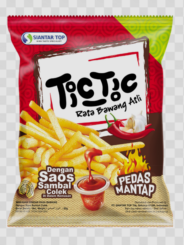 Siantar Top Crunchy Tic Tic Sambal Colek 20gr