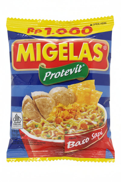 Migelas Rasa Bakso Sapi 30gr. نكهة كرات اللحم البقري من ميغيلاس 30 غرام