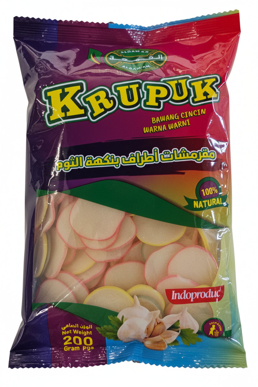 Marisco Al Gam'ah Kerupuk Bawang Warna Warni 200 g