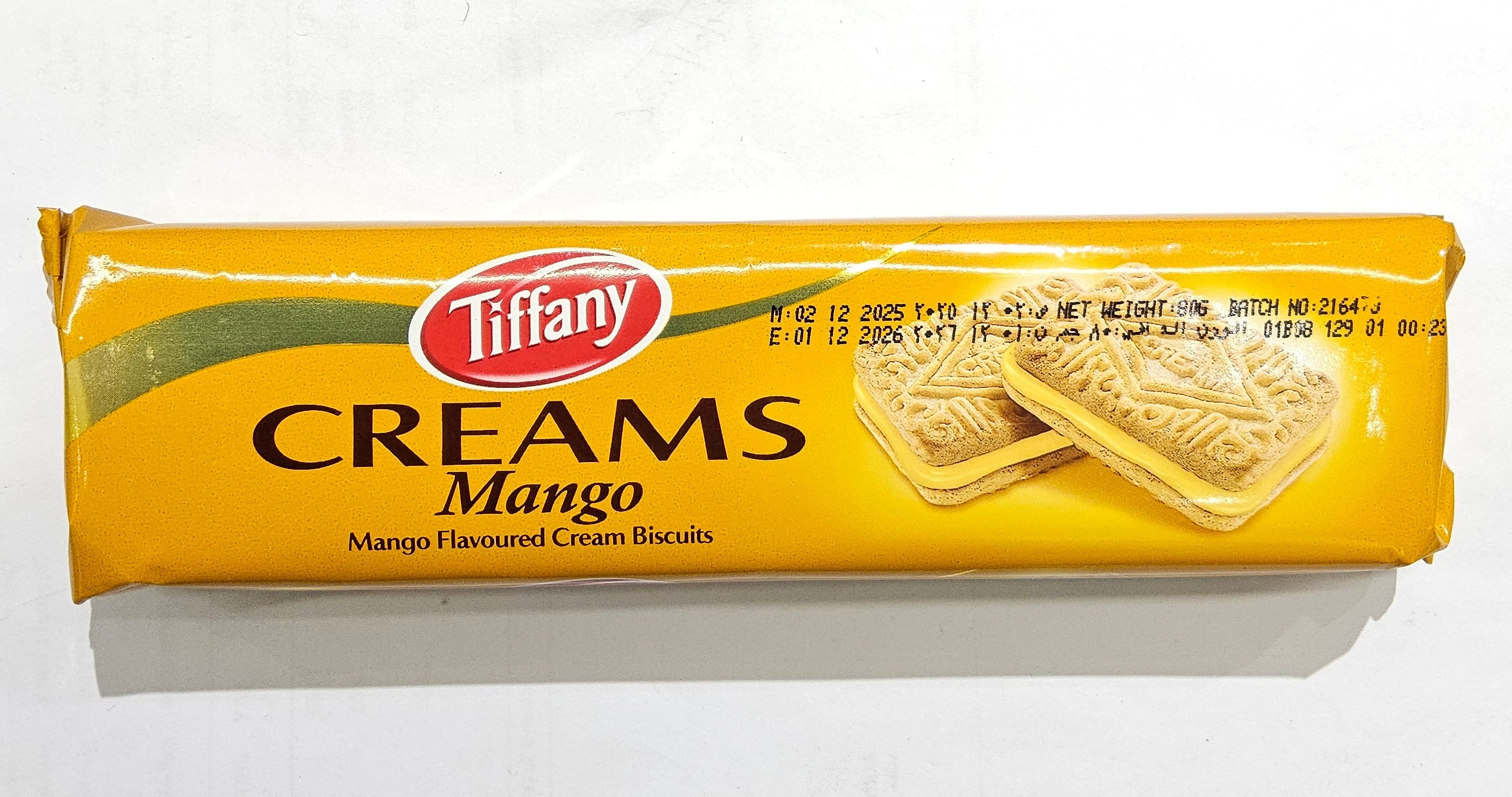Tiffany Mango Cream Biscuit 80g. بسكويت تيفاني بكريمة المانجو 80 غرام