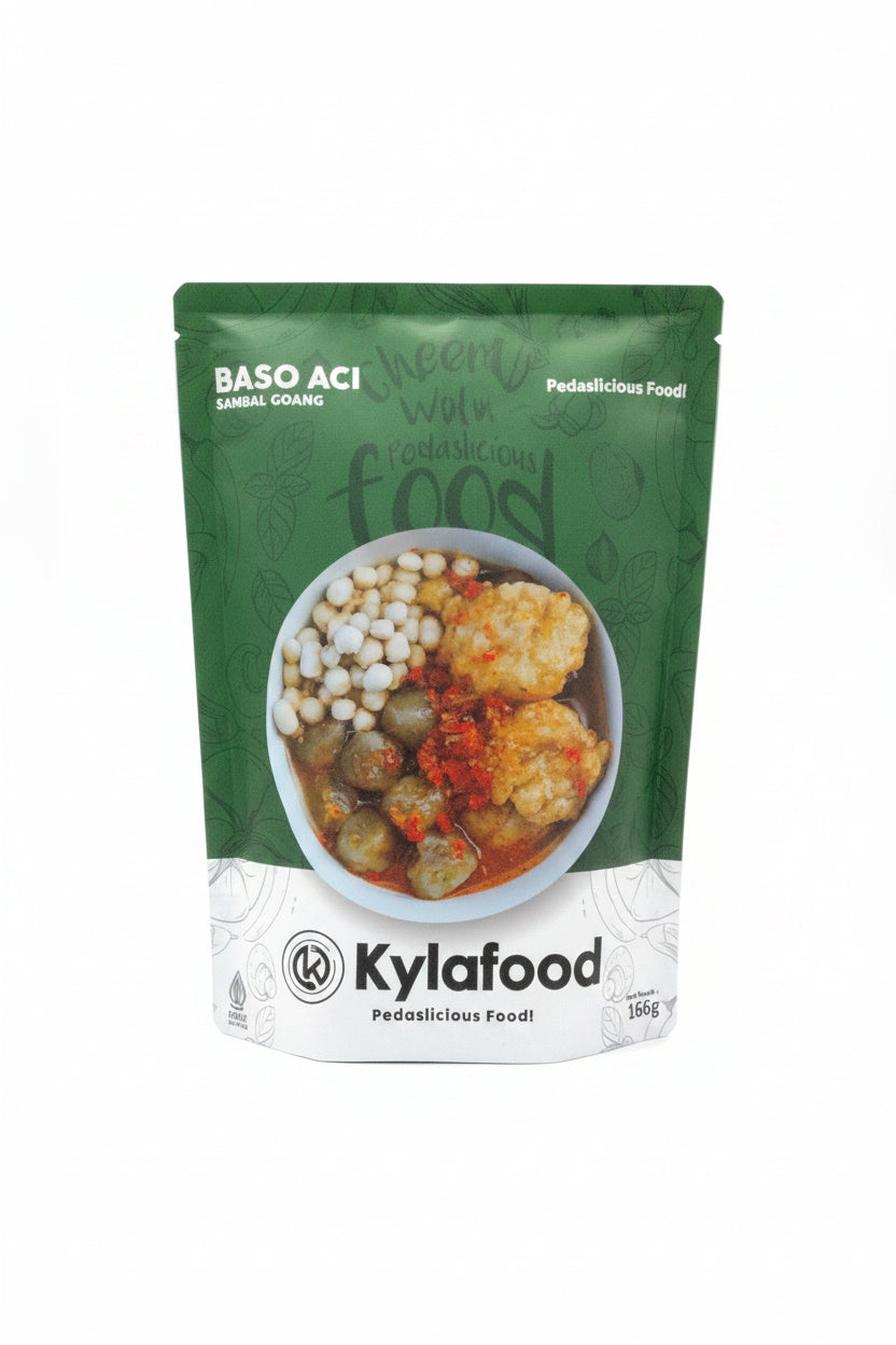 Kylafood Baso Aci Sambal Goang 166g. كرات لحم كيلافود مع صلصة أسي وسامبال غوانغ 166 غرام