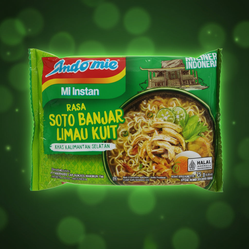 Indomie Rasa Soto Banjar Limau Kuit 75g. إندومي سوتو بانجار ليماو بنكهة كويت 75 جرام