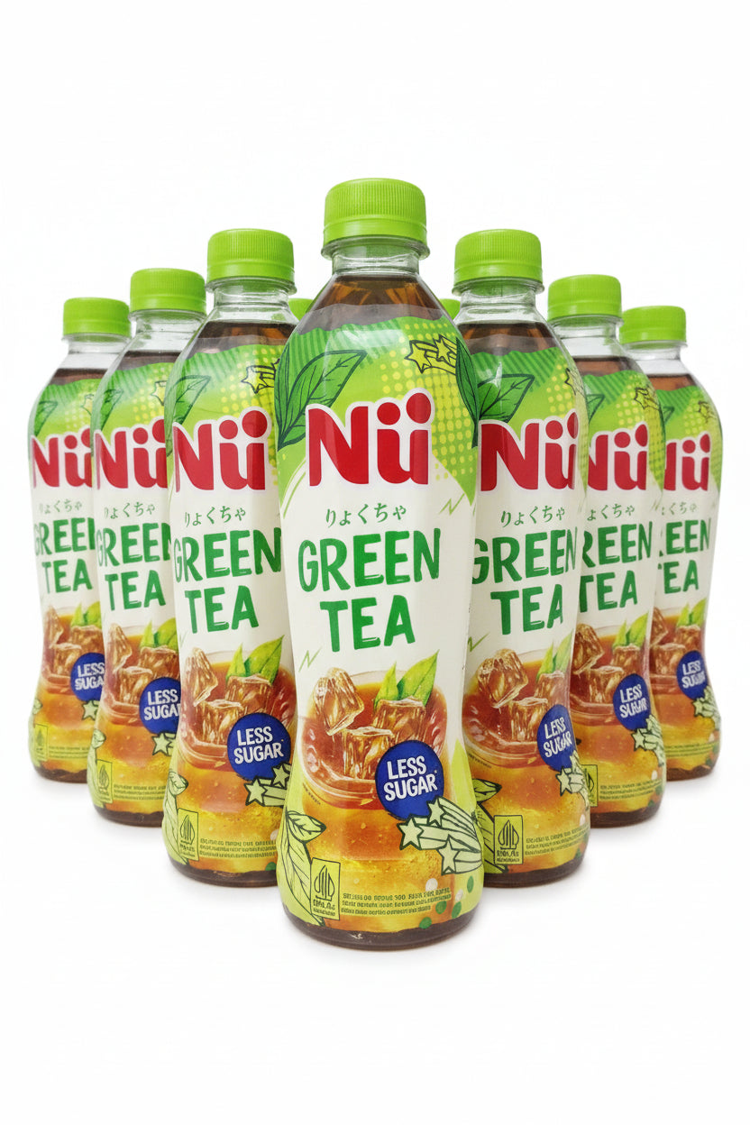 NU Green Tea Less Sugar 450 ml. شاي نو الأخضر قليل السكر 450 مل