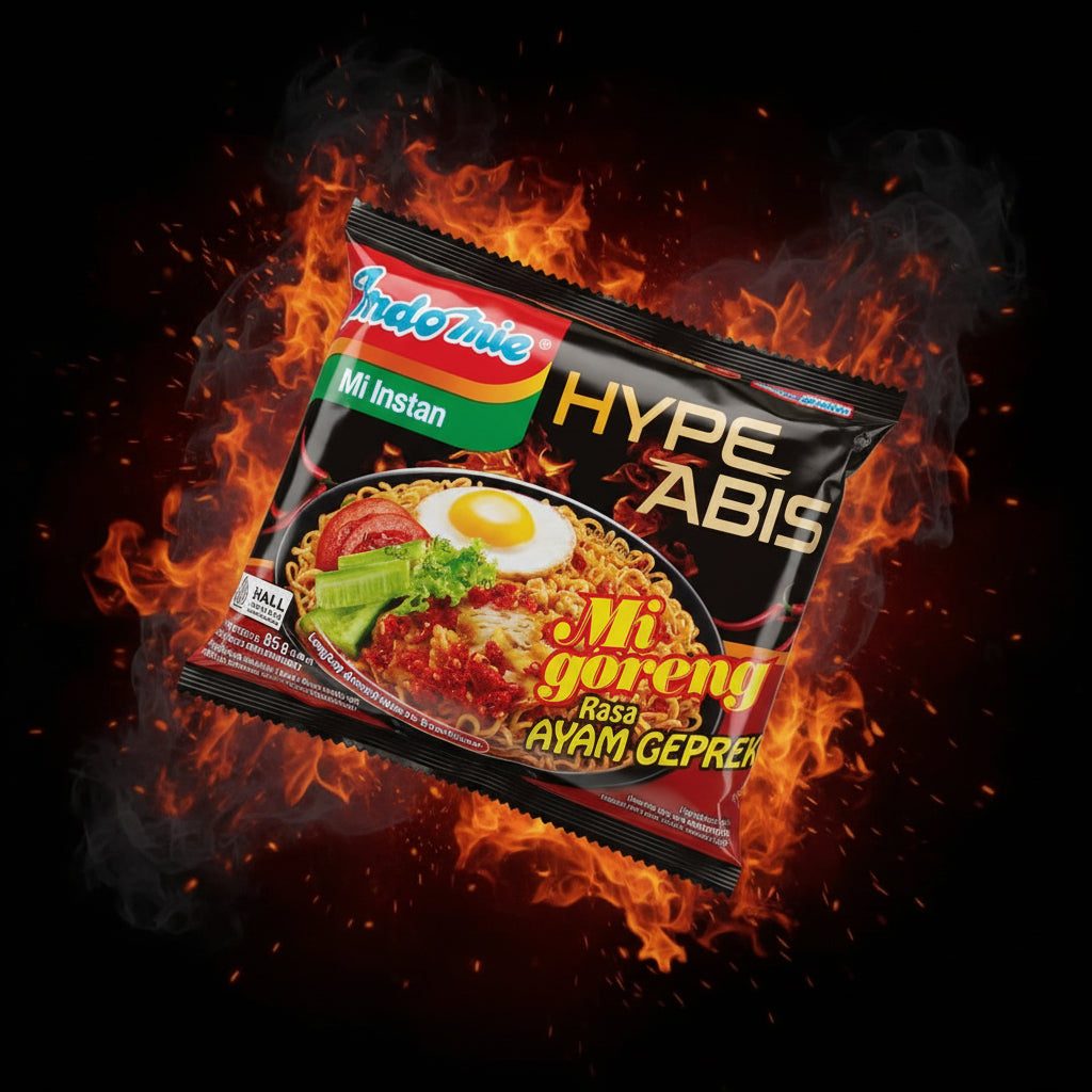 Indomie Mi Goreng Rasa Ayam Geprek 85g. إندومي مي جورينج بنكهة الدجاج المقرمش 85 جرام
