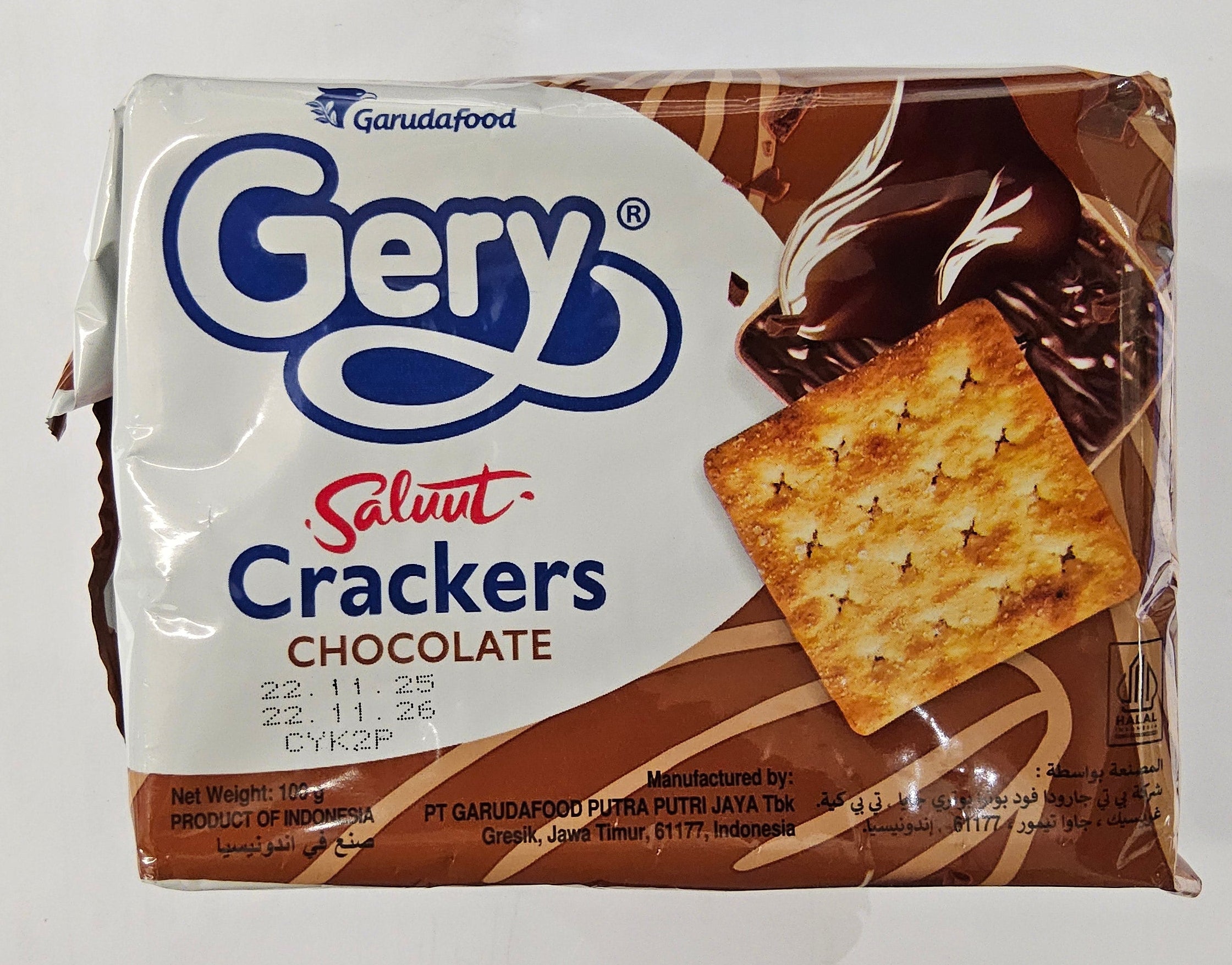Gery Saluut Crackers Chocolate 100gr