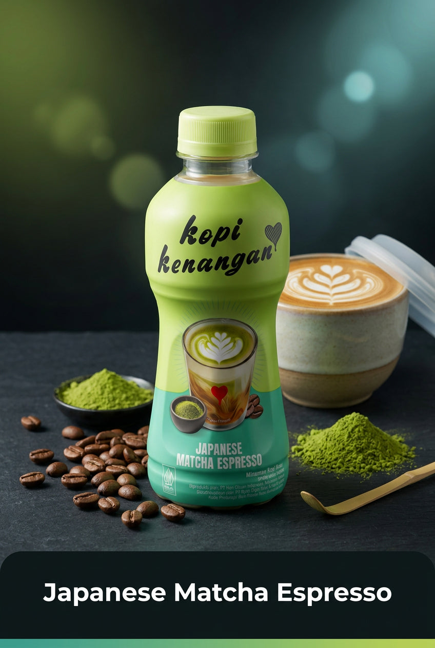 Kopi Kenangan Japanese Matcha Espresso 220ml. كوبي كينانجان ماتشا اسبريسو اليابانية 220 مل